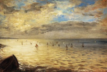 Sea from Heights of Dieppe Oil Paintings